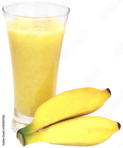 Banana juice with fresh fruits