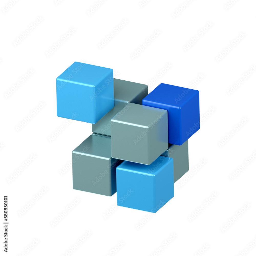 White and colors building with flying cubes in perspective. The subject of delivery, data transmission, relocation, restructuring, transformation, building or selection. 3d perspective illustration. White and colors building with flying cubes in perspective. The subject of delivery, data transmission, relocation, restructuring, transformation, building or selection. 3d perspective illustration.
