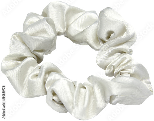 Wallpaper Mural white silk scrunchie  isolated on transparent or white background, png, mockup Torontodigital.ca