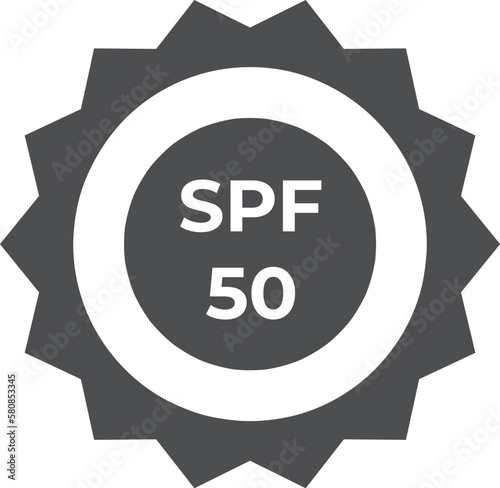 Sun protection factor glyph icon Sun protection