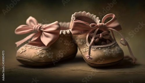 cute baby shoes in the little toes