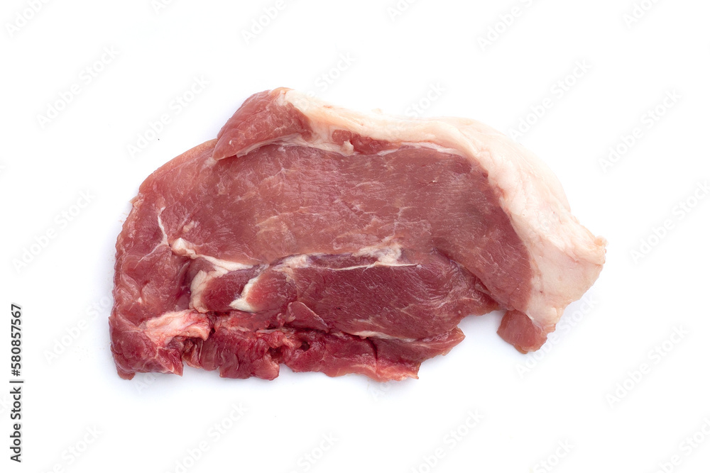 Pork meat on white background. Pork meat on white background.