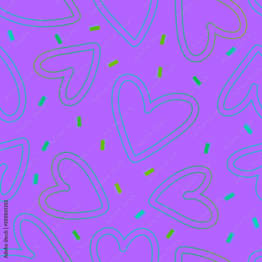 Valentines hearts cartoon pattern for wrapping and kids clothes print and fabrics and gift box Valentines hearts cartoon pattern for wrapping and kids clothes print and fabrics and gift box