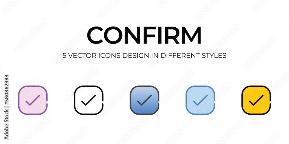 confrim icons set vector illustration. vector stock, confrim icons set vector illustration. vector stock,