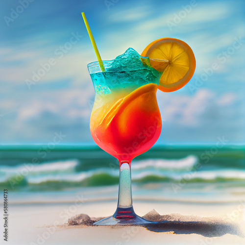 cocktail at beach