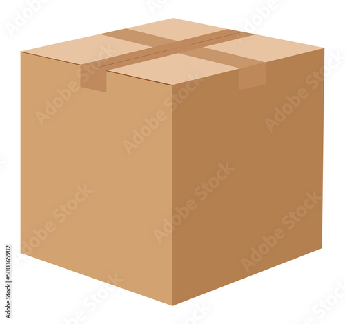 Versatile Cardboard or Carton Boxes with Delivery and Shipping Icons to Package and Ship Your Products and Materials. Available in Various Sizes for Your Convenience.