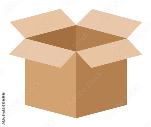 Versatile Cardboard or Carton Boxes with Delivery and Shipping Icons to Package and Ship Your Products and Materials. Available in Various Sizes for Your Convenience.