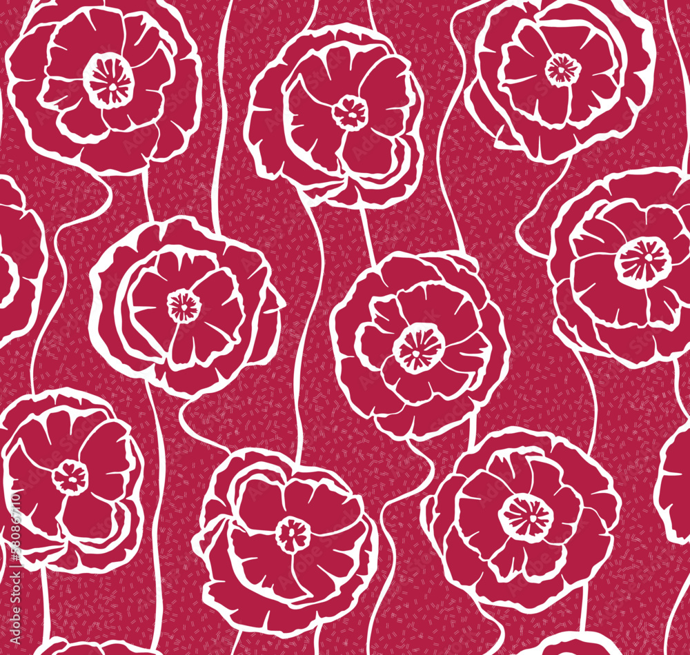 Motif fleurs - floral - fond d'écran - motif répété - all-over 