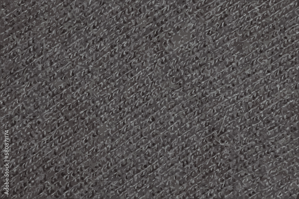 Fototapeta premium Realistic vector illustration of Black knitted fabric texture. Abstract modern Knit texture black color. Dark knitted background 