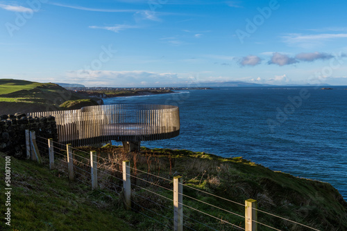 Scenic overlook along the Causeway Coast, Northern Ireland photo