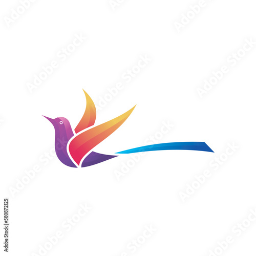  Bird Logo Colorfull Design Illustration © makajin