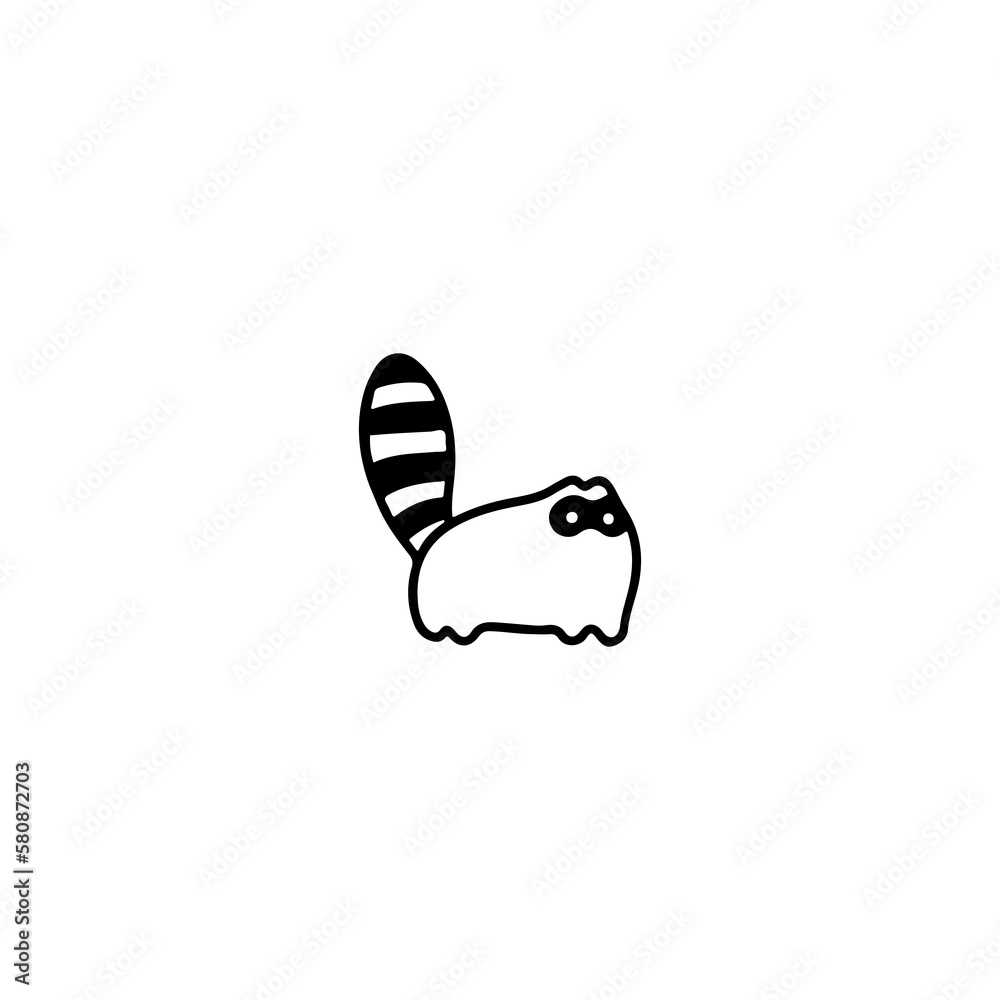 cute slow loris doodle illustration vector cute slow loris doodle illustration vector