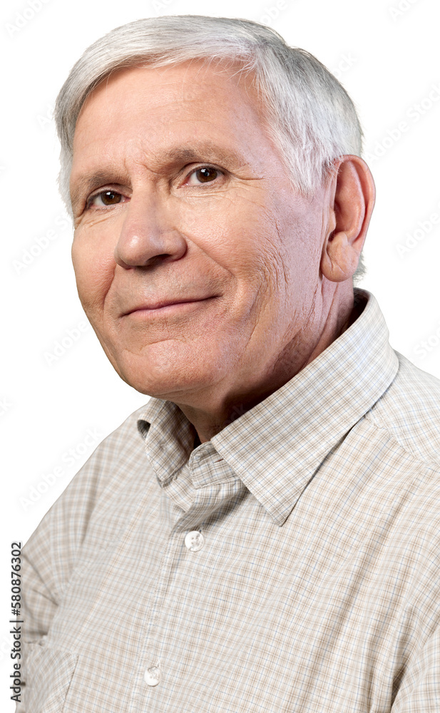 Portrait of happy senior man