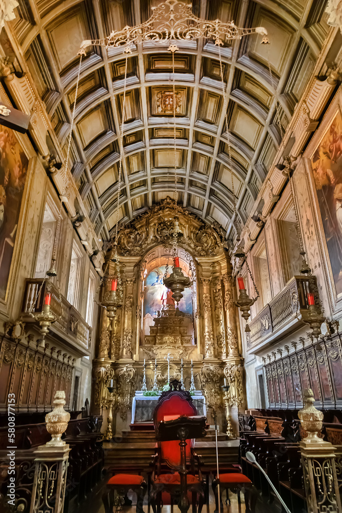 Interior of Our Lady of Oliveira Church (Nossa Senhora da Oliveira ...