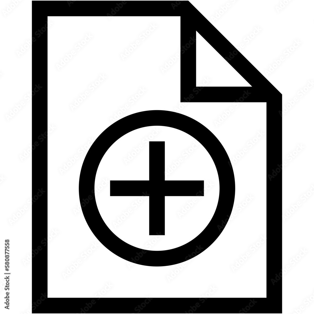 Obraz premium Add File Color Icon 