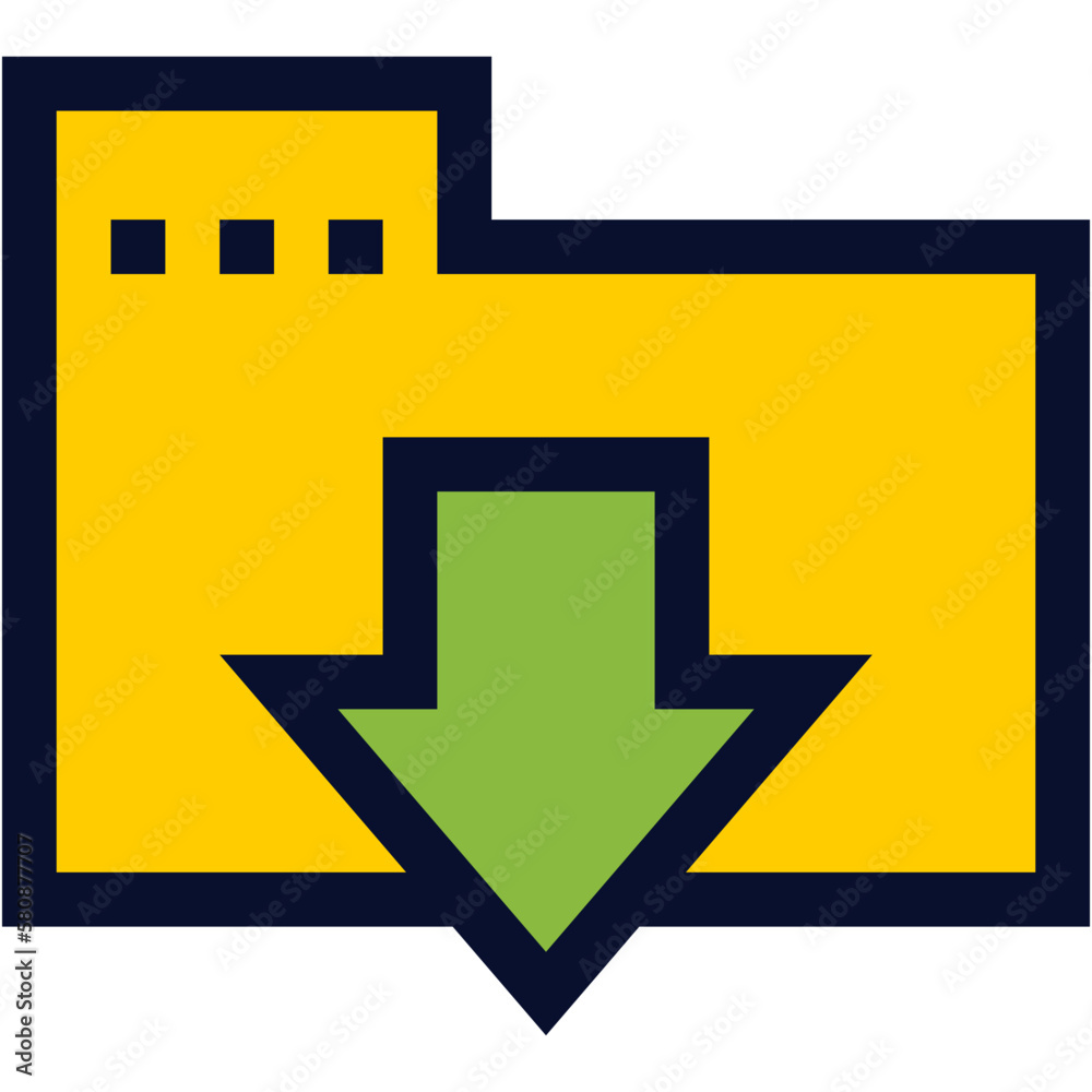 Download Folder Color Icon Download Folder Color Icon