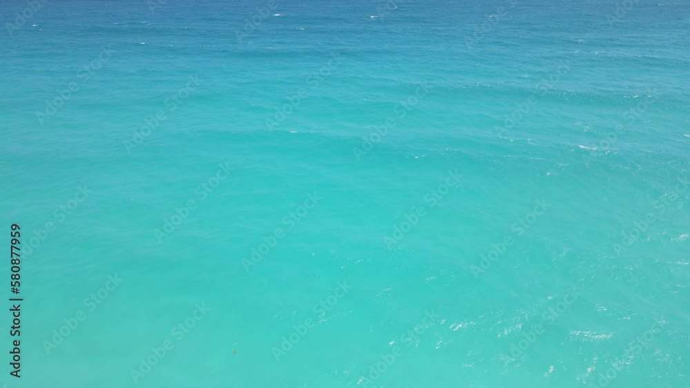 Aerial view of mexican caribbean sea Aerial view of mexican caribbean sea