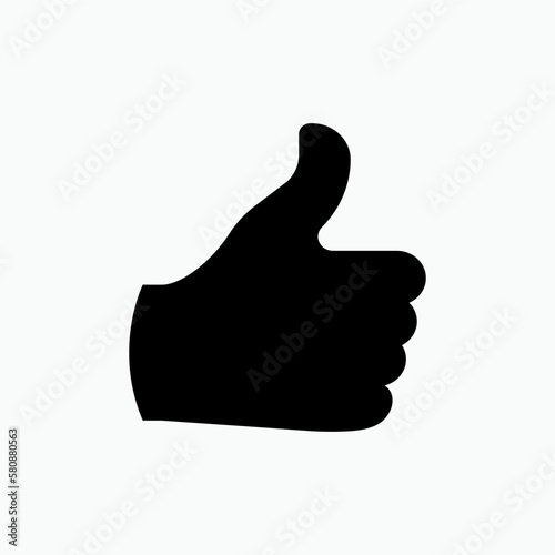 Thumb Icon. Symbol : Agree or Like - Vector
