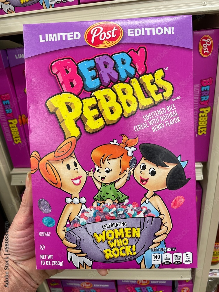 Grocery store Fruity pebbles cereal Limited edition woman who rock