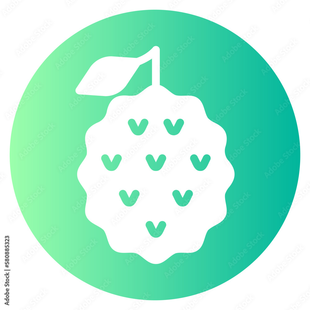 Lychee gradient icon Lychee gradient icon