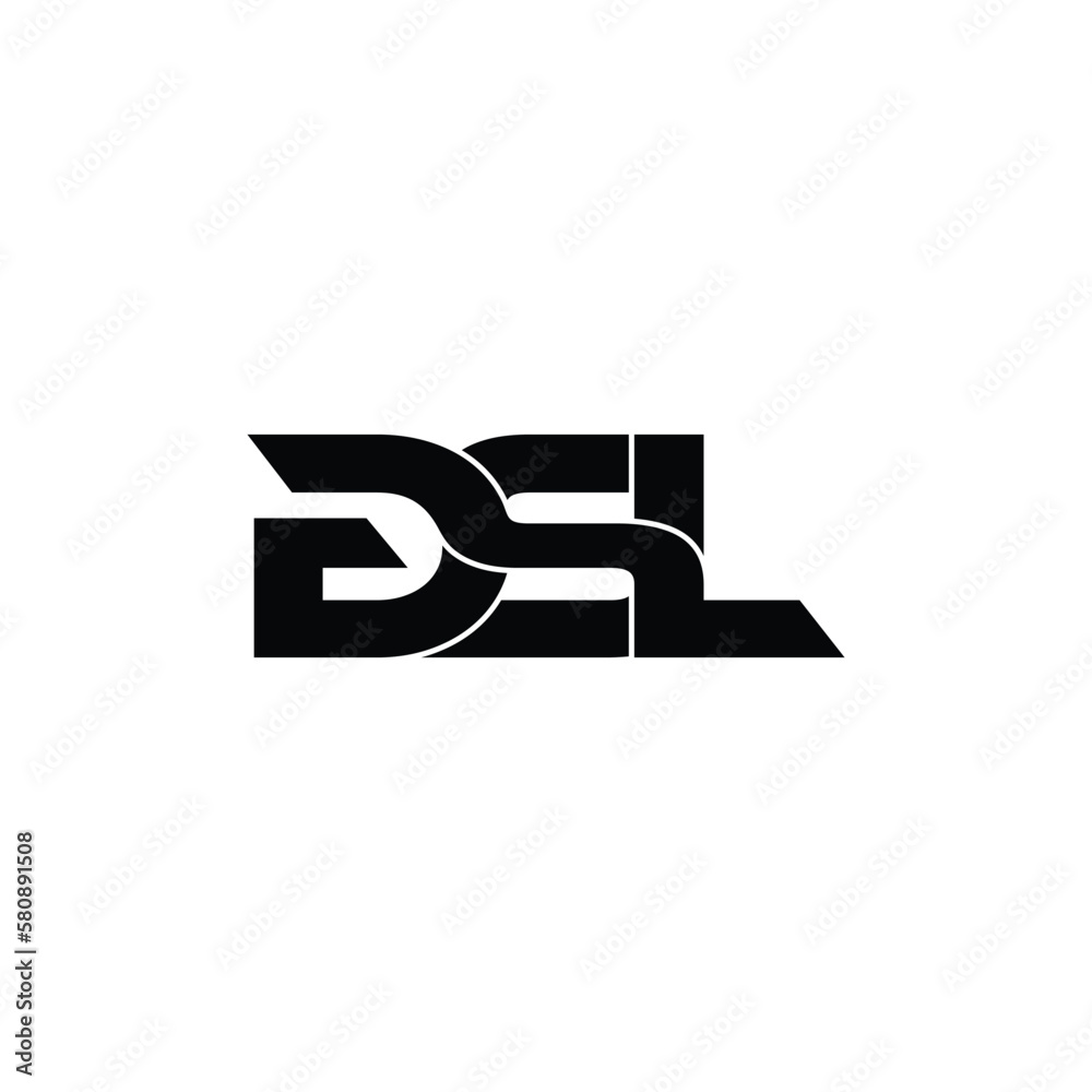 GSL letter monogram logo design vector GSL letter monogram logo design vector