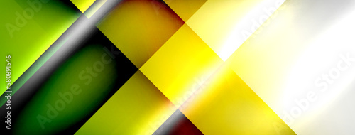 Light and shadow squares and lines abstract background