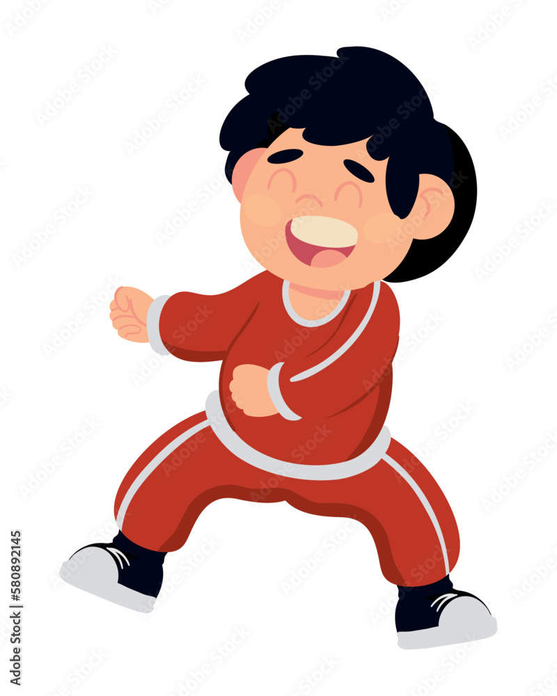 Fototapeta premium happy boy cartoon