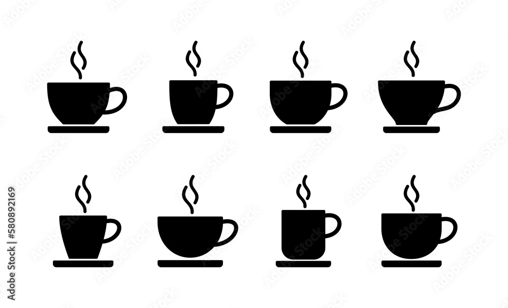 Obraz premium coffee cup icon vector for web and mobile app. cup a coffee sign and symbol