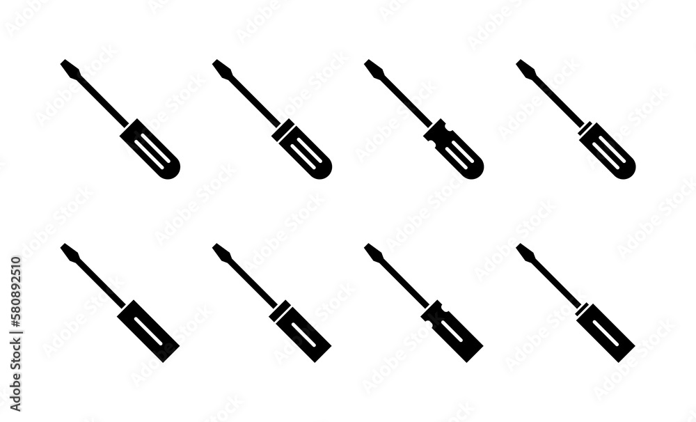 Screwdriver icon vector for web and mobile app. tools sign and symbol Screwdriver icon vector for web and mobile app. tools sign and symbol