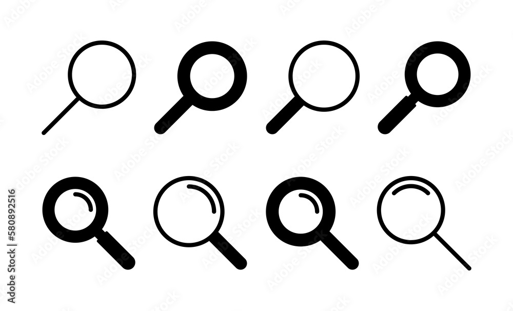 Search icon vector for web and mobile app. search magnifying glass sign and symbol Search icon vector for web and mobile app. search magnifying glass sign and symbol