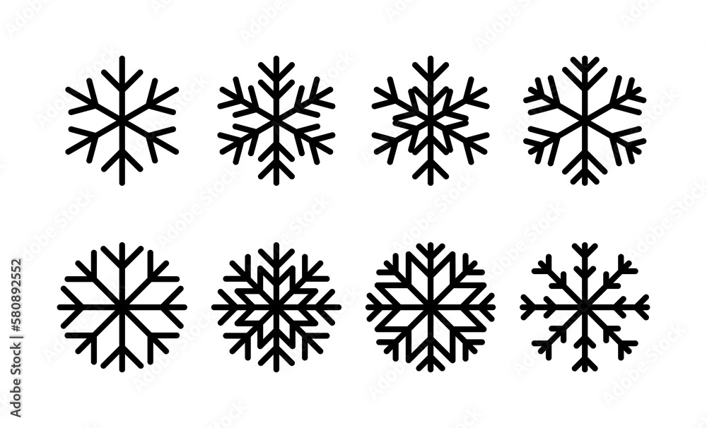 Snow icon vector for web and mobile app. snowflake sign and symbol Snow icon vector for web and mobile app. snowflake sign and symbol