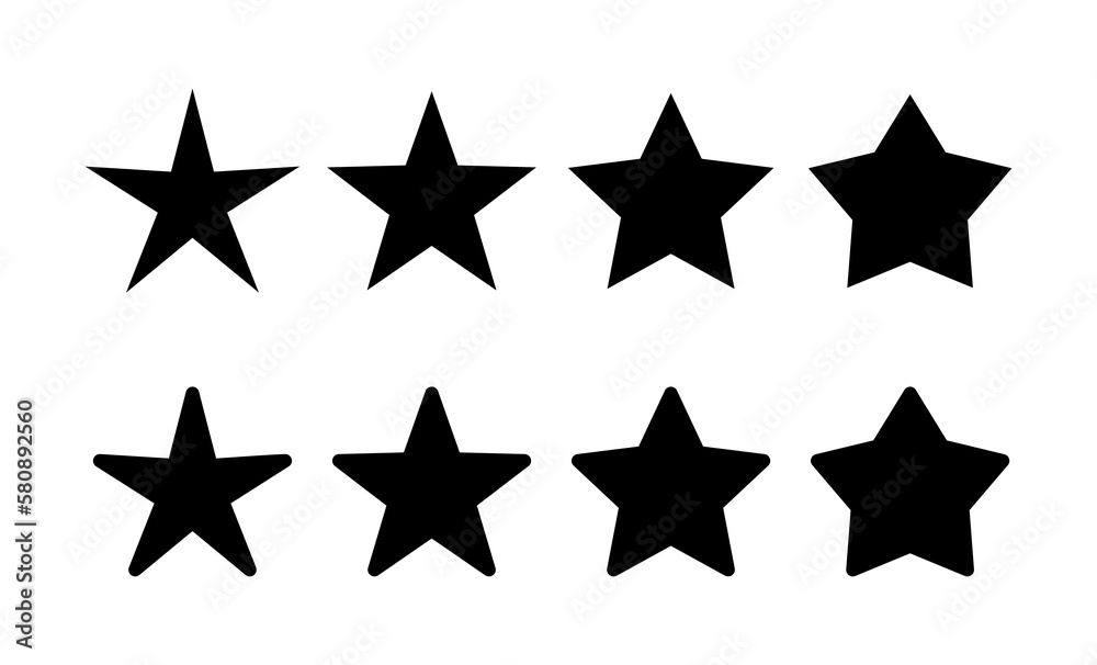 Fototapeta premium Star Icon vector for web and mobile app. rating sign and symbol. favourite star icon