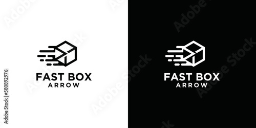 Fast Moving Square Logo Design Template moving fast movement
