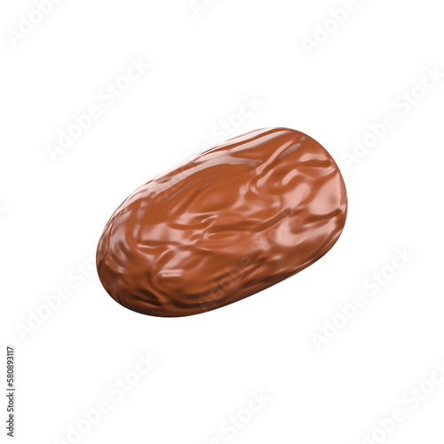 dates fruit in 3d illustration of ramadhan islamic theme 