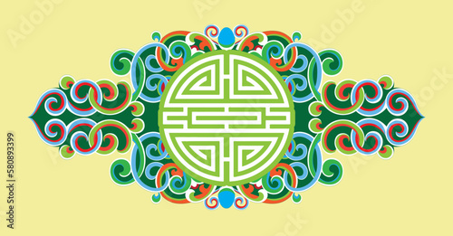 Buryad Mongolian Traditional Ornament	
