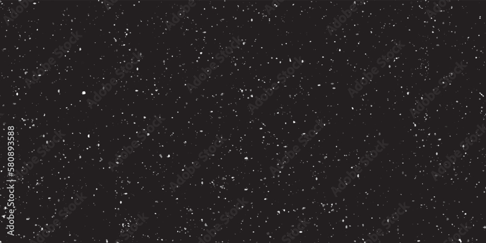 Obraz premium Horizontal night sky background. Vector abstract background. Snowfall on a black background.