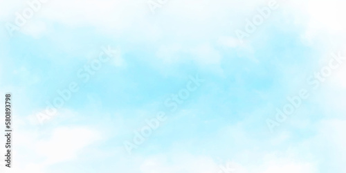 Background with clouds on blue sky. Soft blue sky vector