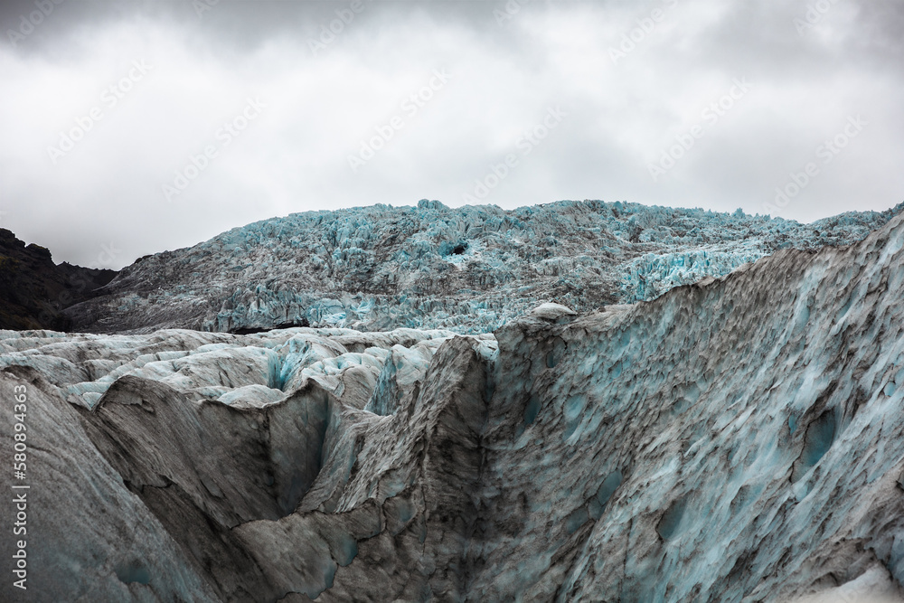 Glacier view while hiking at Vatnajokull National Park