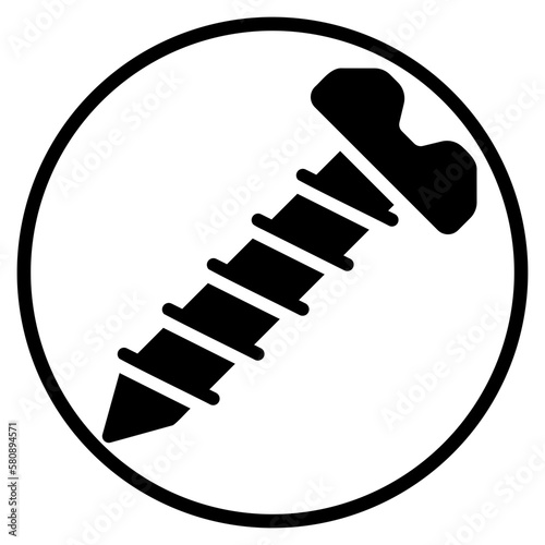 screw glyph icon