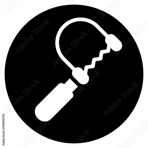 fretsaw glyph icon