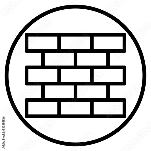 brickwork line icon