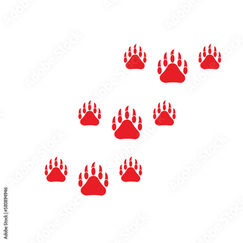 Bear footprint