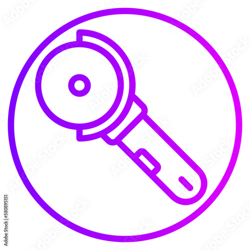 angle grinder gradient icon
