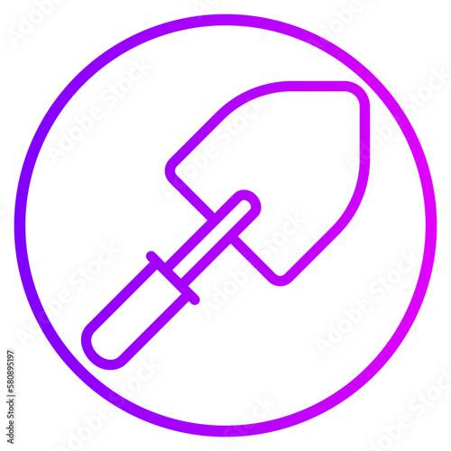 trowel gradient icon