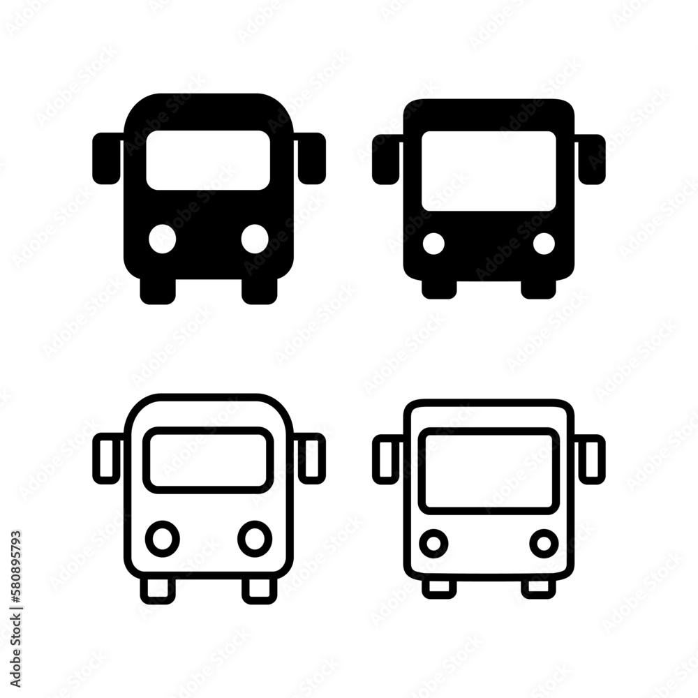 Bus icon vector illustration. bus sign and symbol. transport symbol Bus icon vector illustration. bus sign and symbol. transport symbol