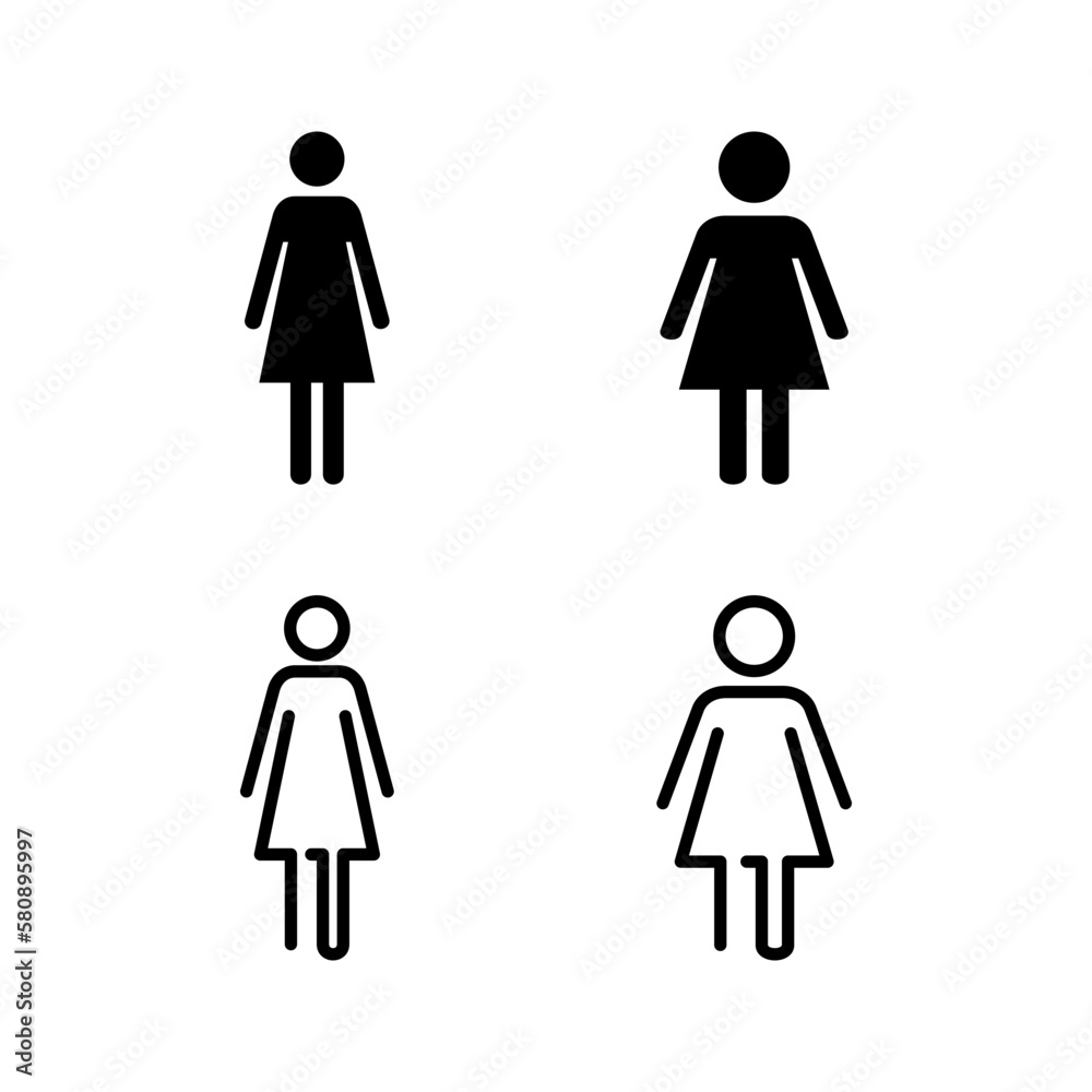 Female icon vector illustration. woman sign and symbol Female icon vector illustration. woman sign and symbol