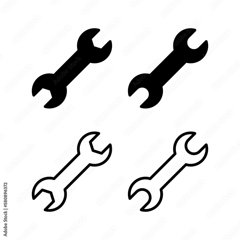 Wrench icon vector illustration. repair icon. tools sign and symbol Wrench icon vector illustration. repair icon. tools sign and symbol