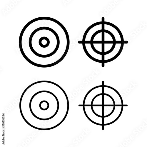Target icon vector illustration. goal icon vector. target marketing sign and symbol