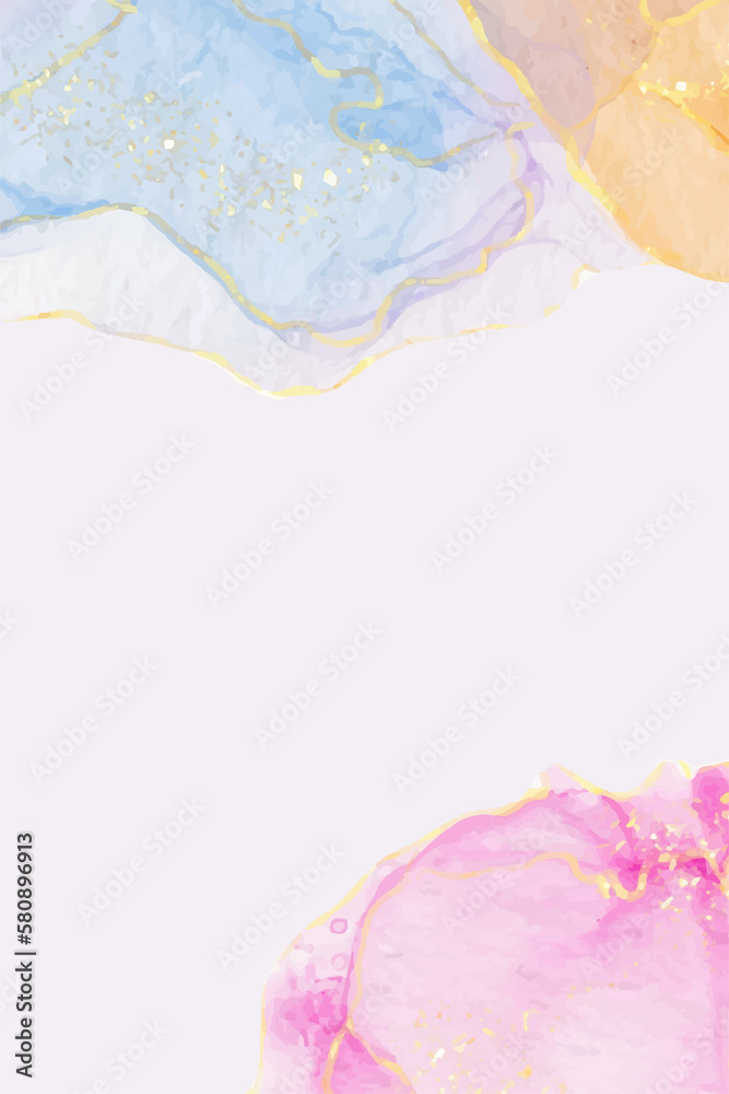 Hand Painted Abstract Watercolor Background