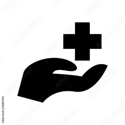 insurance healthcare icon or logo isolated sign symbol vector illustration - high quality black style vector icons
